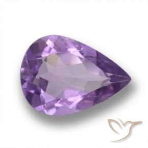 9,17 ctw natürlicher tiefviolett Amethyst, Birnenform, VVS-VS