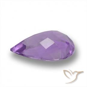 9,17 ctw natürlicher tiefviolett Amethyst, Birnenform, VVS-VS