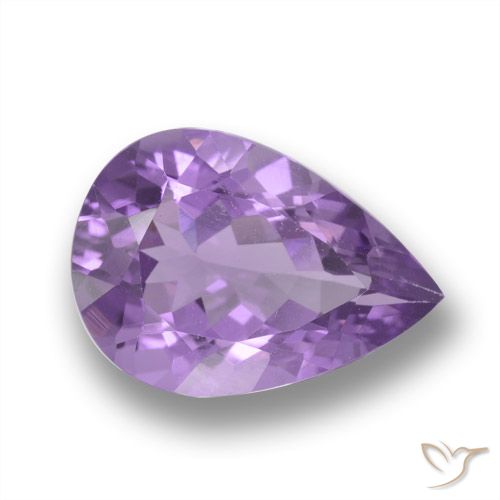 4.33ct Natürlicher Mittelviolett Amethyst, Birnenform, VVS