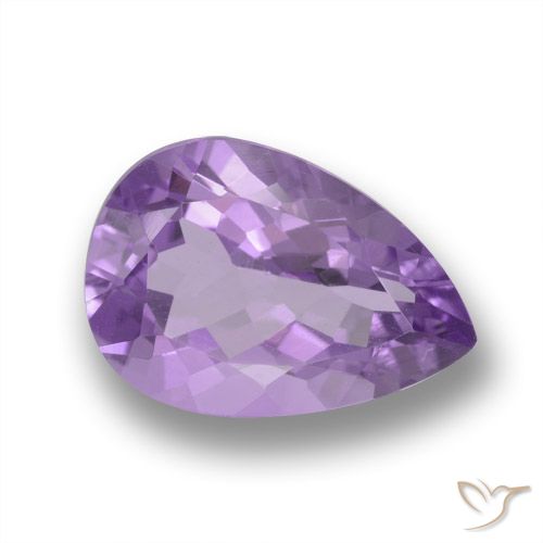 4.31ct Natürlicher Mittelviolett Amethyst, Birnenform, VVS-VS