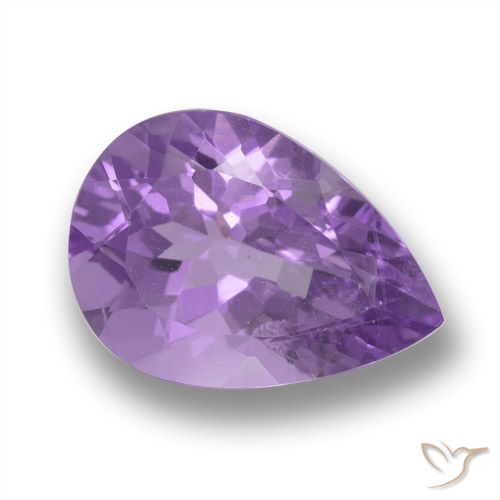 4.57ct Natürlicher Rosaig-violett Amethyst, Birnenform, VVS-VS