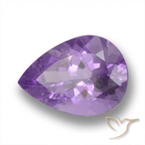 9,17 ctw natürlicher Rosaig-violett Amethyst, Birnenform, VVS-VS