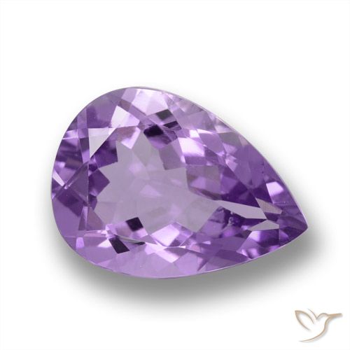 4.43ct Natürlicher Mittelviolett Amethyst, Birnenform, VVS