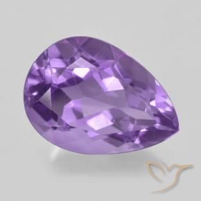 9,17 ctw natürlicher Mittelviolettes Violett Amethyst, Birnenform, VVS