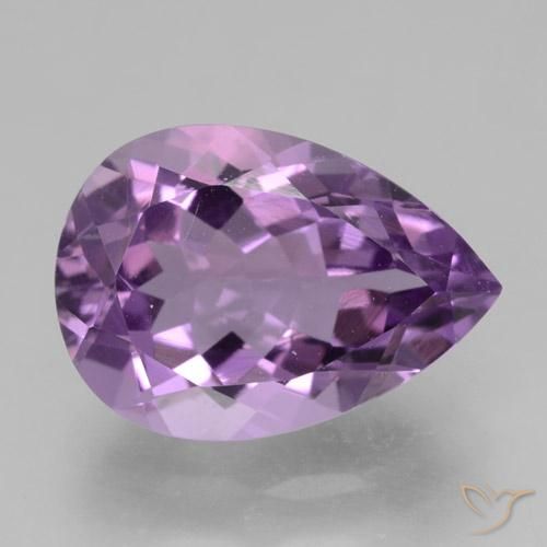 4.77ct Natürlicher Lilaisch-violett Amethyst, Birnenform, VVS