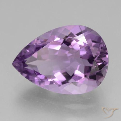 9,17 ctw natürlicher Lilaisch-violett Amethyst, Birnenform, VVS
