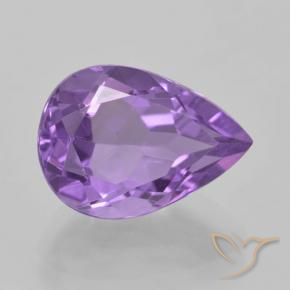 9,17 ctw natürlicher Lilaisch-violett Amethyst, Birnenform, VVS