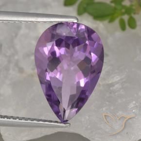 9,17 ctw natürlicher Mittelviolett Amethyst, Birnenform, VVS