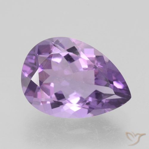 4.65ct Natürlicher Mittelviolett Amethyst, Birnenform, VVS