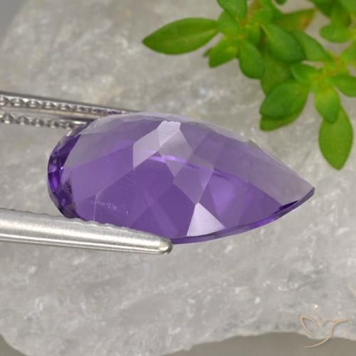 9,17 ctw natürlicher Mittelviolett Amethyst, Birnenform, VVS-VS
