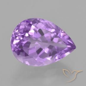 9,17 ctw natürlicher Rosaig-violett Amethyst, Birnenform, VVS