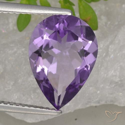 9,17 ctw natürlicher tiefviolett Amethyst, Birnenform, VS
