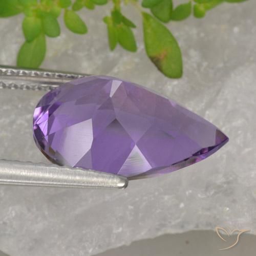 9,17 ctw natürlicher tiefviolett Amethyst, Birnenform, VS