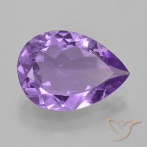 9,17 ctw natürlicher Mittelviolett Amethyst, Birnenform, VVS-VS