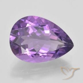 9,17 ctw natürlicher Intensives Violett Amethyst, Birnenform, VVS