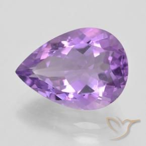 9,17 ctw natürlicher Lilaisch-violett Amethyst, Birnenform, VVS