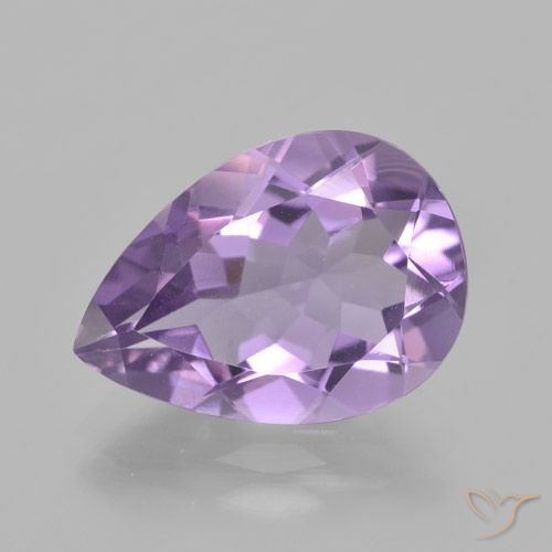 4.42ct Natürlicher Tiefes Irisviolett Amethyst, Birnenform, VVS