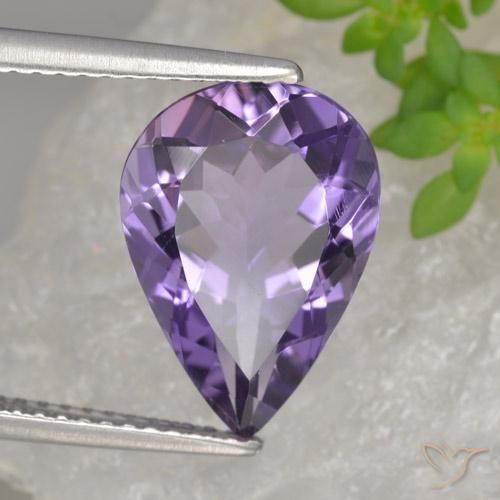 9,17 ctw natürlicher Mittelviolett Amethyst, Birnenform, VVS