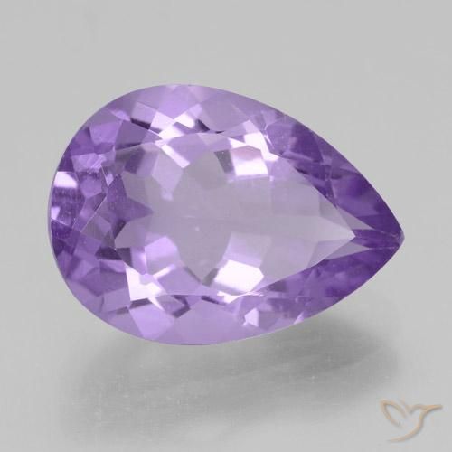 9,17 ctw natürlicher Tiefes Irisviolett Amethyst, Birnenform, VVS