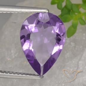 9,17 ctw natürlicher Mittelviolett Amethyst, Birnenform, VVS-VS