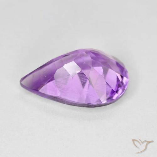 9,17 ctw natürlicher Mittelviolett Amethyst, Birnenform, VVS-VS