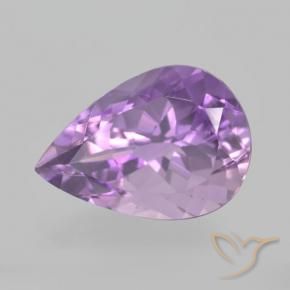 9,17 ctw natürlicher Rosa Iris Violett Amethyst, Birnenform, VVS-VS