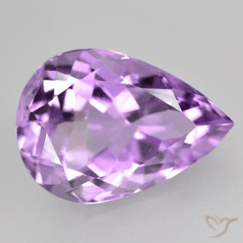 4.66ct Natürlicher Tiefviolettes Violett Amethyst, Birnenform, VVS