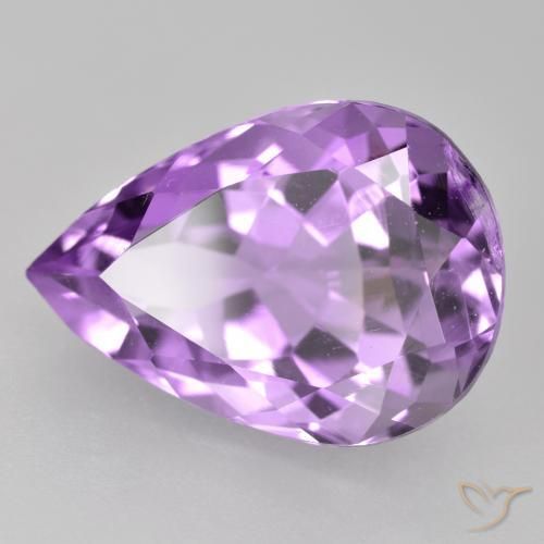 9,17 ctw natürlicher Tiefviolettes Violett Amethyst, Birnenform, VVS