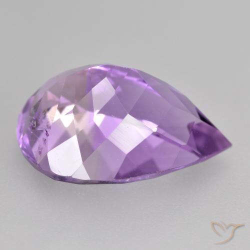 9,17 ctw natürlicher Tiefviolettes Violett Amethyst, Birnenform, VVS