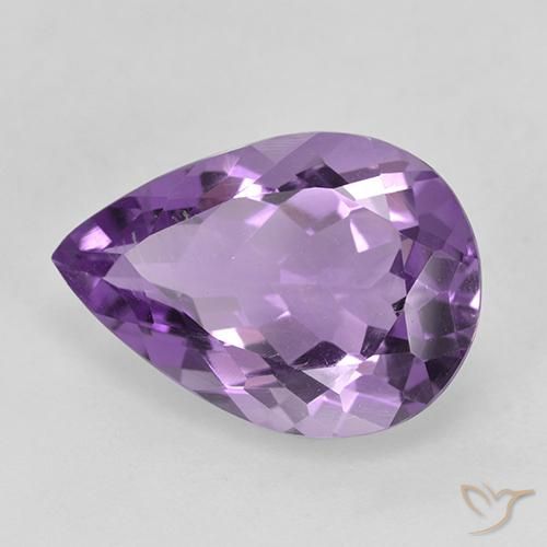9,17 ctw natürlicher Mittelviolett Amethyst, Birnenform, VVS-VS