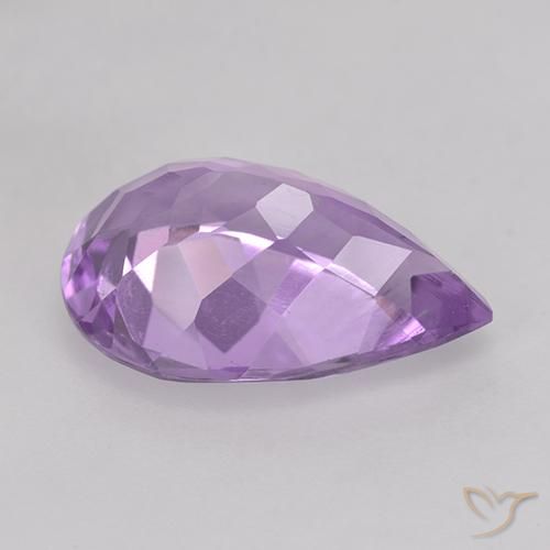 9,17 ctw natürlicher Mittelviolett Amethyst, Birnenform, VVS-VS