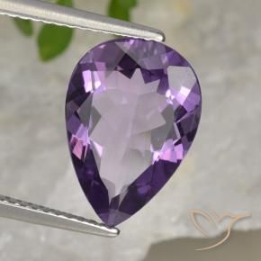 9,17 ctw natürlicher Mittel Violett-Rosa Amethyst, Birnenform, VVS