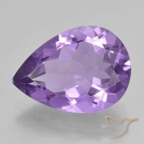 9,17 ctw natürlicher Tiefes Irisviolett Amethyst, Birnenform, VVS