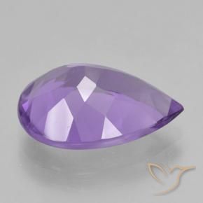 9,17 ctw natürlicher Tiefes Irisviolett Amethyst, Birnenform, VVS