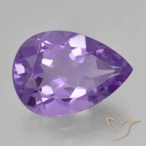 9,17 ctw natürlicher Mittelviolett Amethyst, Birnenform, VVS
