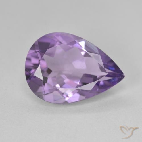 9,17 ctw natürlicher Mittelviolett Amethyst, Birnenform, VVS