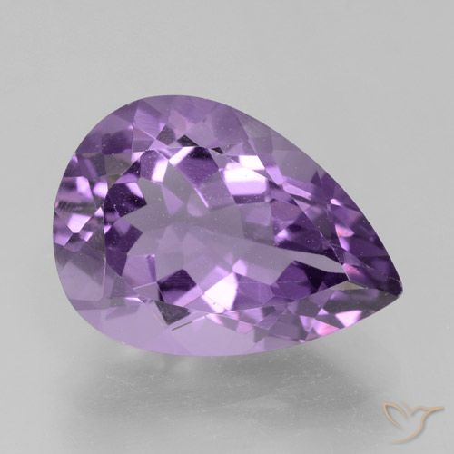 4.63ct Natürlicher Tiefviolettes Violett Amethyst, Birnenform, VVS