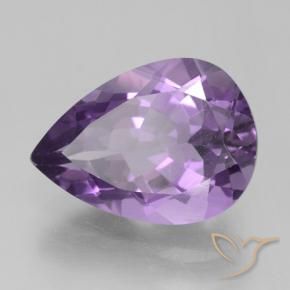 9,17 ctw natürlicher Tiefviolettes Violett Amethyst, Birnenform, VVS