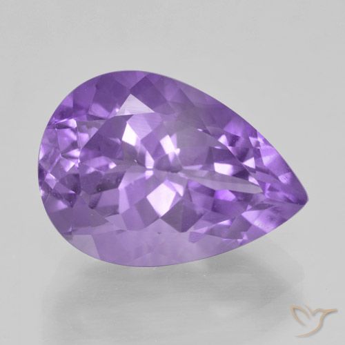 9,17 ctw natürlicher Mittelviolett Amethyst, Birnenform, VVS