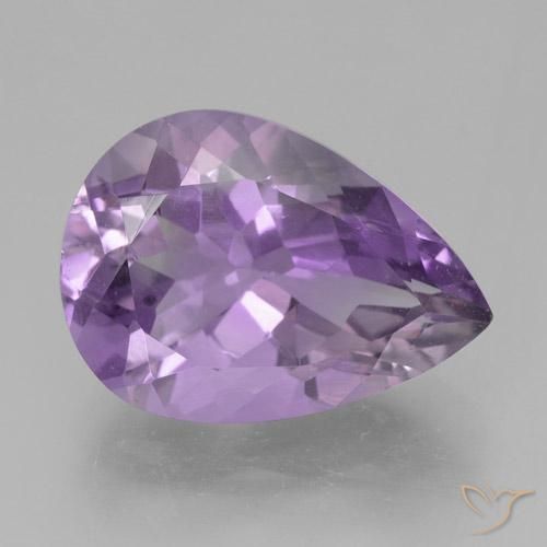 4.63ct Natürlicher Mittelviolettes Rosa Amethyst, Birnenform, VVS