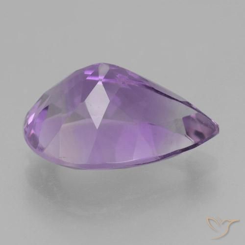 9,17 ctw natürlicher Mittelviolettes Rosa Amethyst, Birnenform, VVS
