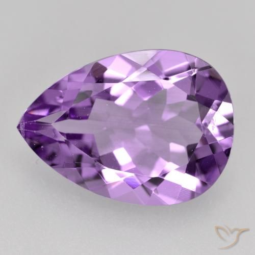 9,17 ctw natürlicher Tiefviolettes Violett Amethyst, Birnenform, VVS
