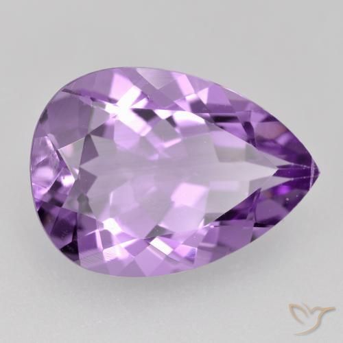 9,17 ctw natürlicher Tiefviolettes Violett Amethyst, Birnenform, VVS