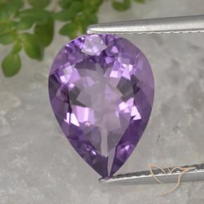 9,17 ctw natürlicher Tiefviolettes Violett Amethyst, Birnenform, VVS