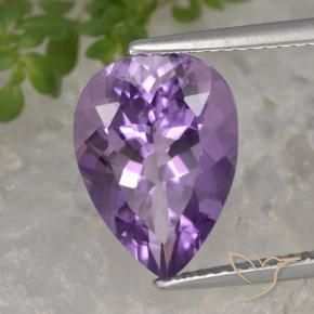 9,17 ctw natürlicher Lilaisch-violett Amethyst, Birnenform, VVS