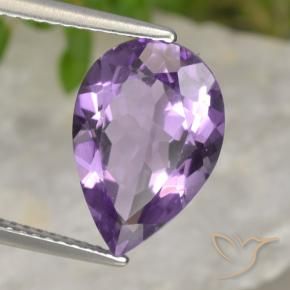 9,17 ctw natürlicher Mittelviolett Amethyst, Birnenform, VVS