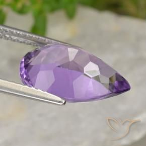 9,17 ctw natürlicher Mittelviolett Amethyst, Birnenform, VVS