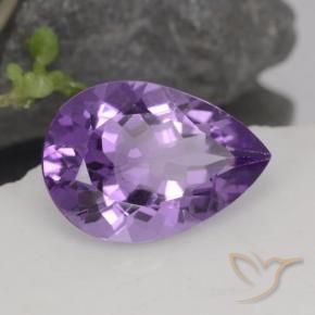 9,17 ctw natürlicher Mittelviolett Amethyst, Birnenform, VVS