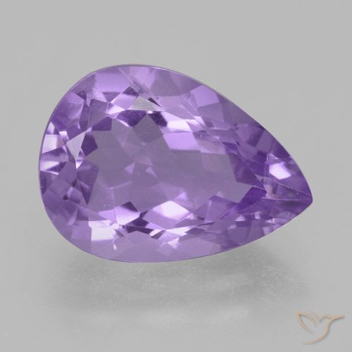 4.42ct Natürlicher Mittelviolett Amethyst, Birnenform, VVS
