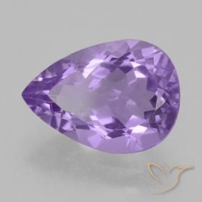 9,17 ctw natürlicher Mittelviolett Amethyst, Birnenform, VVS